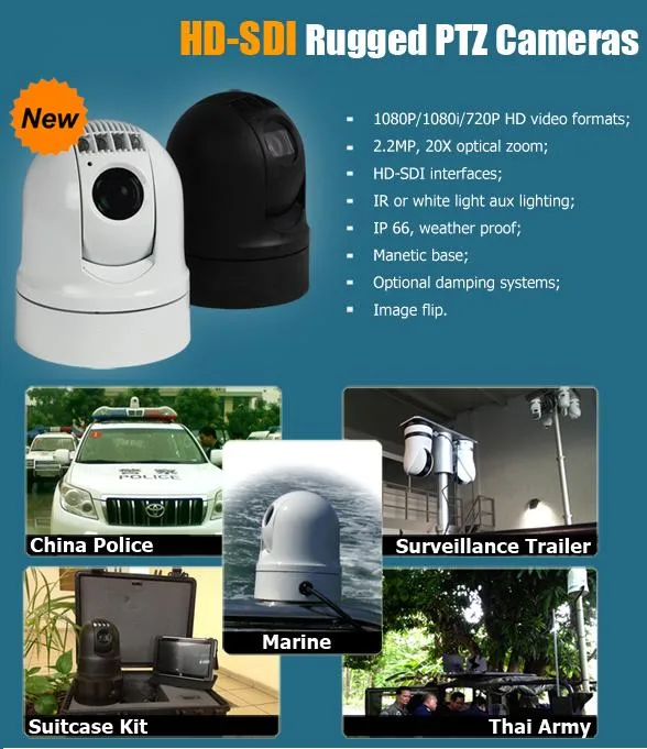 CCTV Mobile Security IP Camera System Anolog PTZ HD SDI Camera