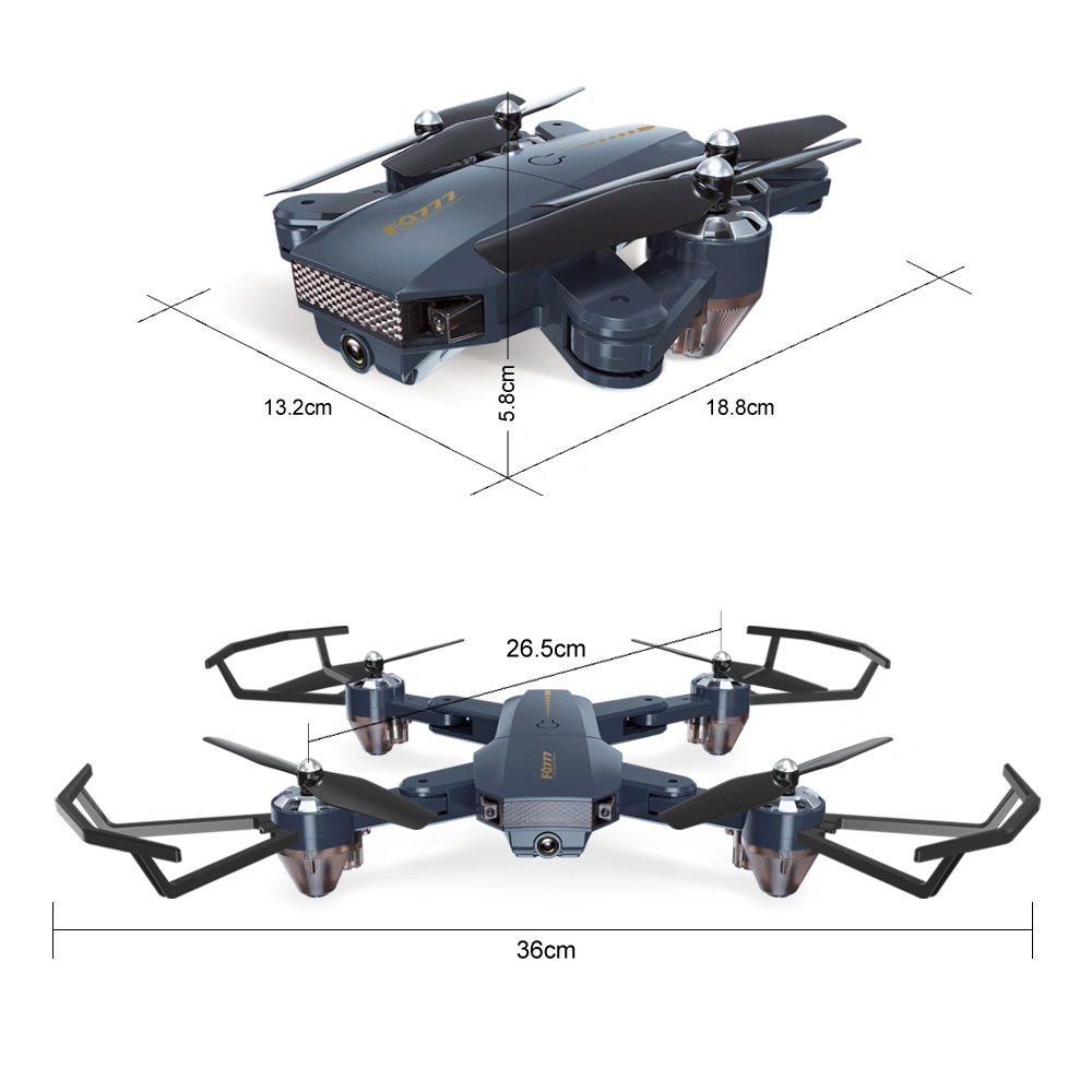 Aerial Camera 2.4G Drop-Resistant Air Pressure Fixed Height Network Red Explosion Folding Drone