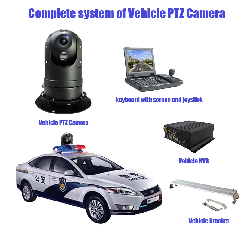 36X 5MP Vehicle Mounted IP PTZ Camera Starlight Color Night Vision Car Camera PTZ Top Mount Camera