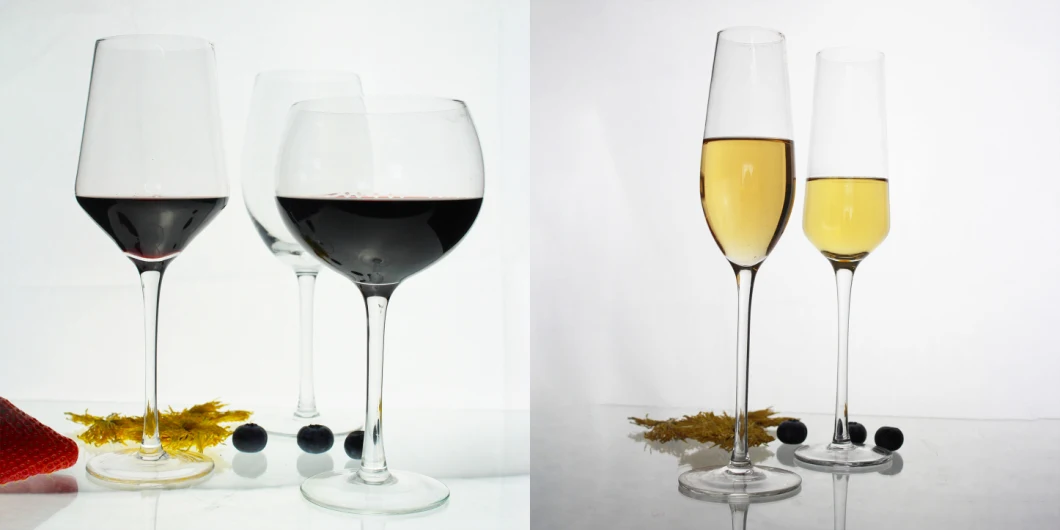Long Stem Goblet Crystal Wine Glass Drinkware for Bar / Party