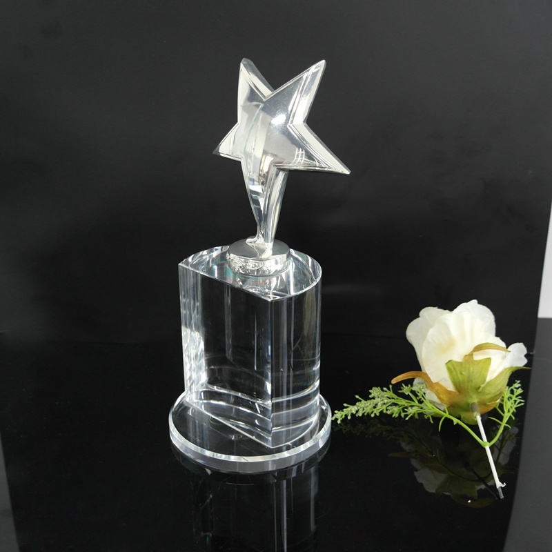 Clear Crystal Glass Trophy for Crystal Craft (KS04034)