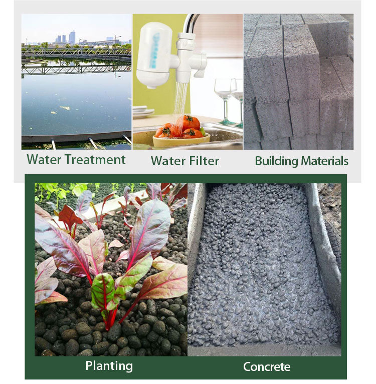 Water Grass Ceramsite Sand Natural Colored Ceramsite for Aquarium Ceramic Bio Ball