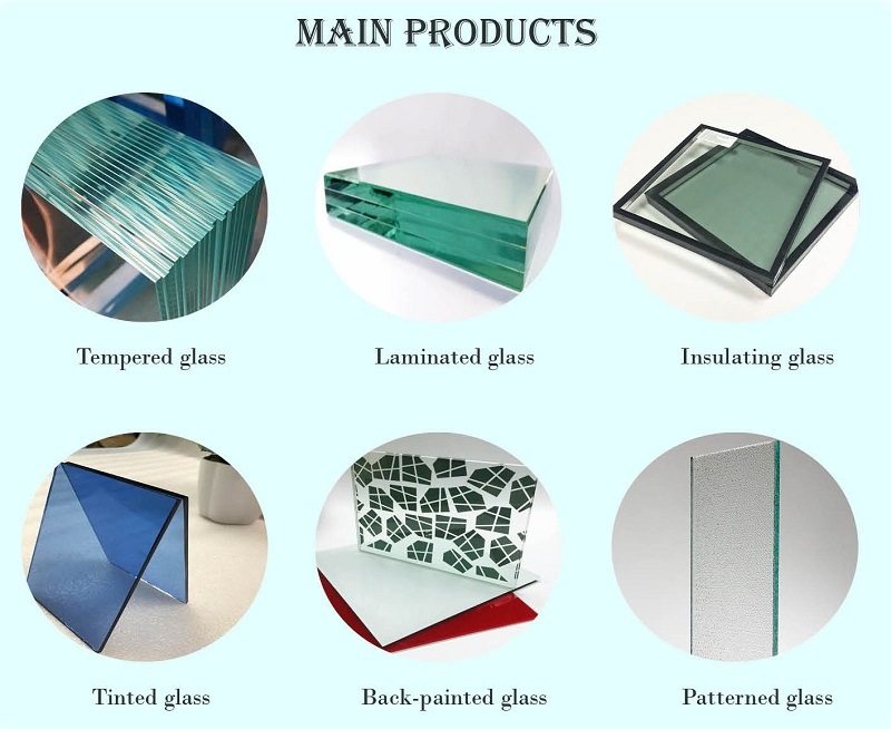 Colored Laminated Glass for Windows, Laminated Glass Balustrade, Laminated Glass Wall