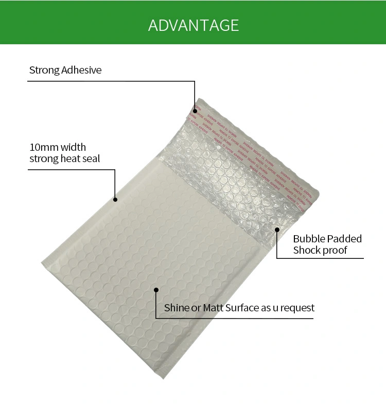 Decorative Design Recycled 4X8 6X9 Pink Colored Wholesale Custom Poly Bubble Padded Mailers