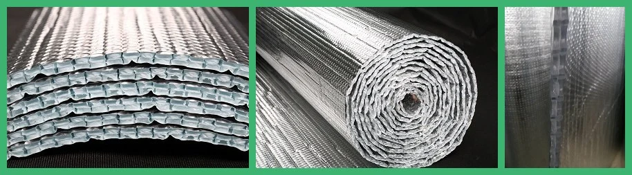 Heat Resistant Reflective Aluminum Foil Bubble Insulation for Heat