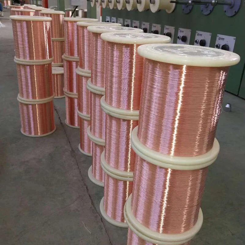 China Heating Element Cold Drawn 0.1mm Pure Copper Wire in Spools