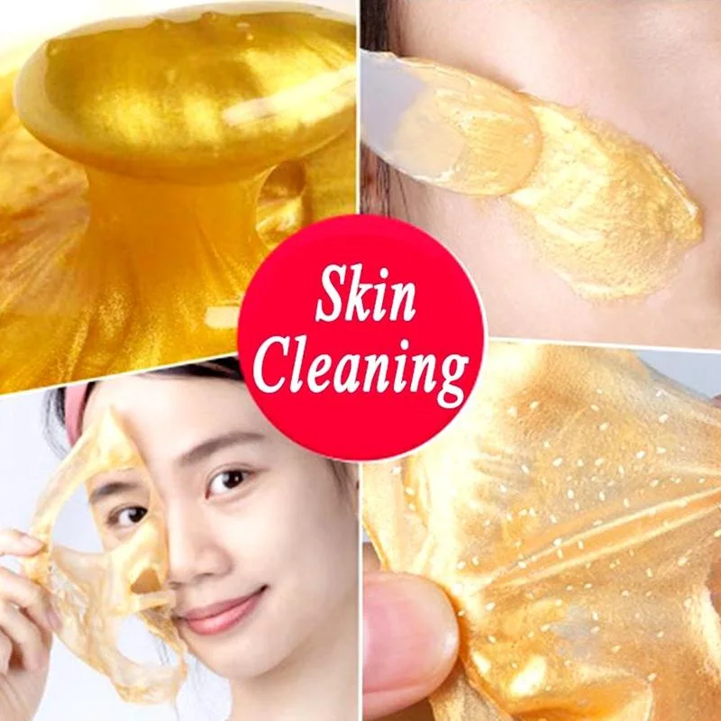 Private Label 24K Anti-Wrinkle Gold Collagen Moisturizing Peel off Facial Gold Mask