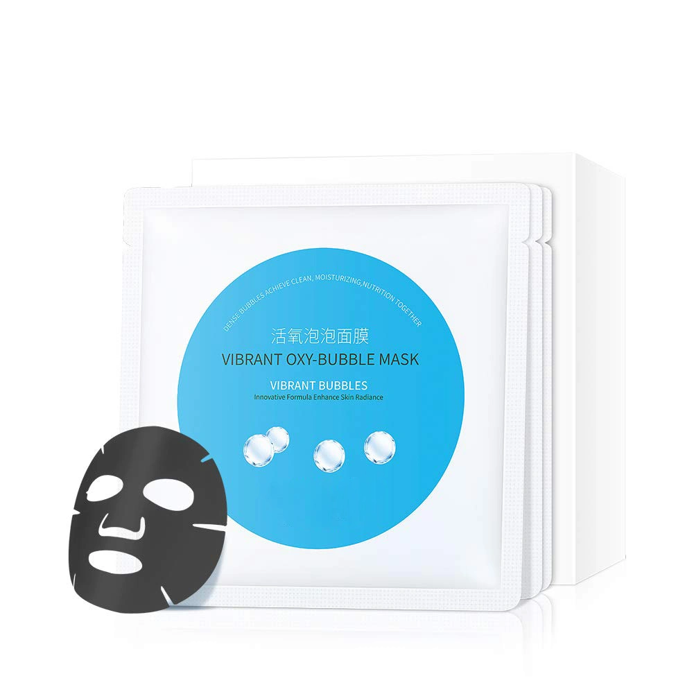 Bubble Mask Charcoal Face Mask Sheet, Deep Purifying& Moisturizing Facial Mask