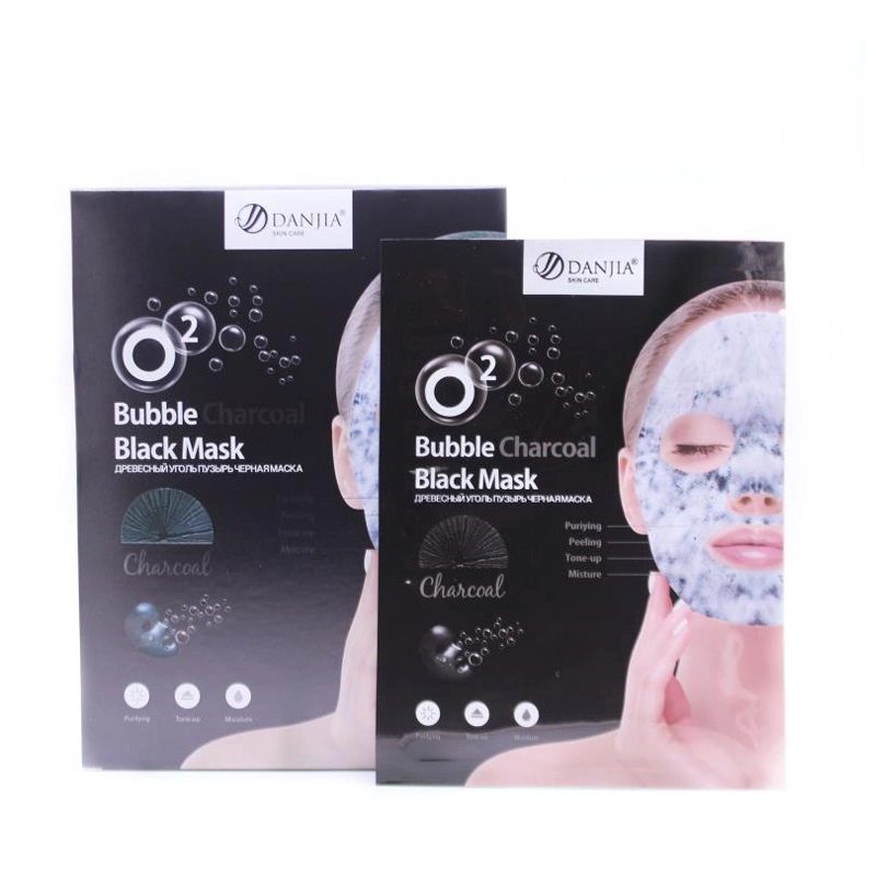 OEM Bubble Charcoal Black Mask for Oxygen Assist in Nourishing