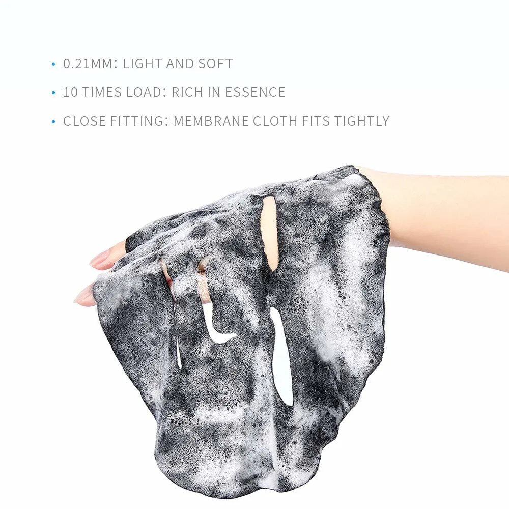 Bubble Mask Charcoal Face Mask Sheet, Deep Purifying& Moisturizing Facial Mask