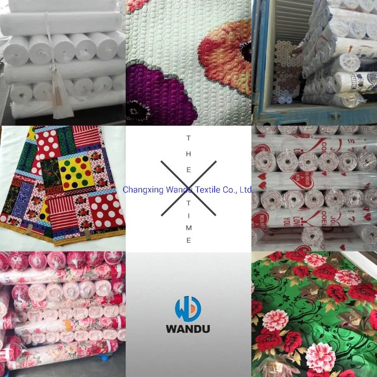 90GSM China Cheap Flower Printed 100 Percent Polyester Fabric