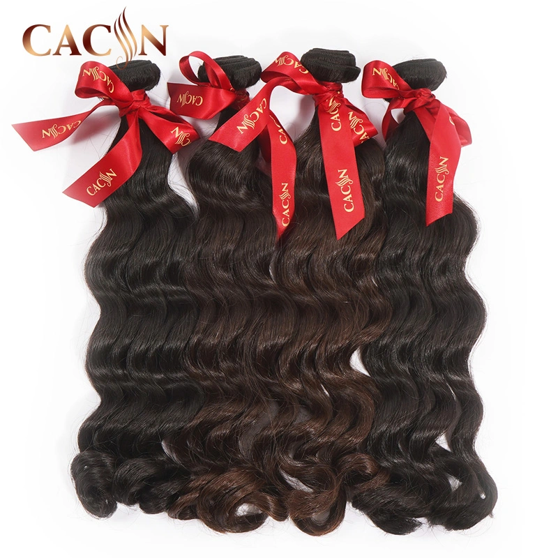 100 Percent Raw Indian Natural Wave Virgin Ombre Light Brown Human Hair