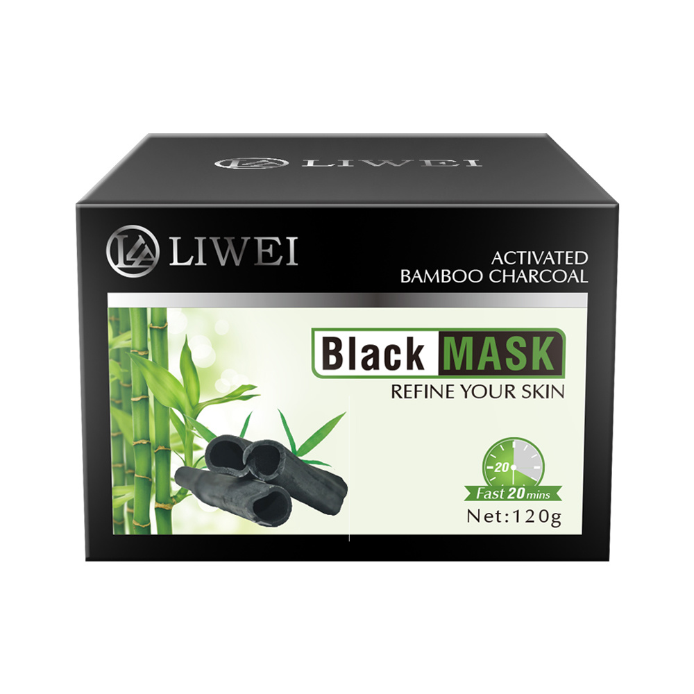 Wholesale Moisturizing Skin Whitening Face Peel off Bamboo Charcoal Black Facial Mask