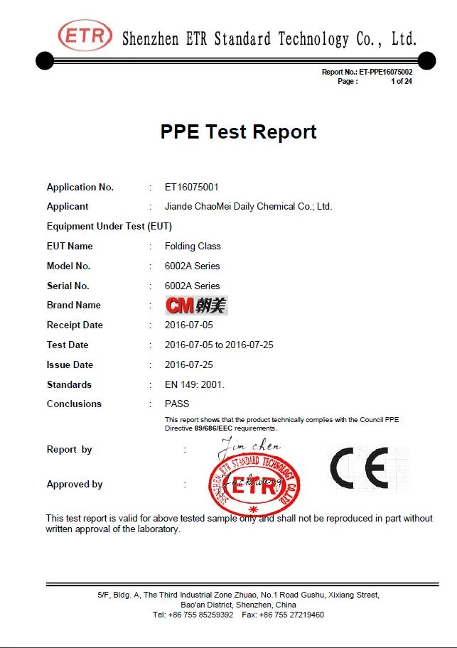 Ce Certified Face Masks Ffp2 Mask N95 Face Mask Kn95 Face Mask with Activated Carbon Ply