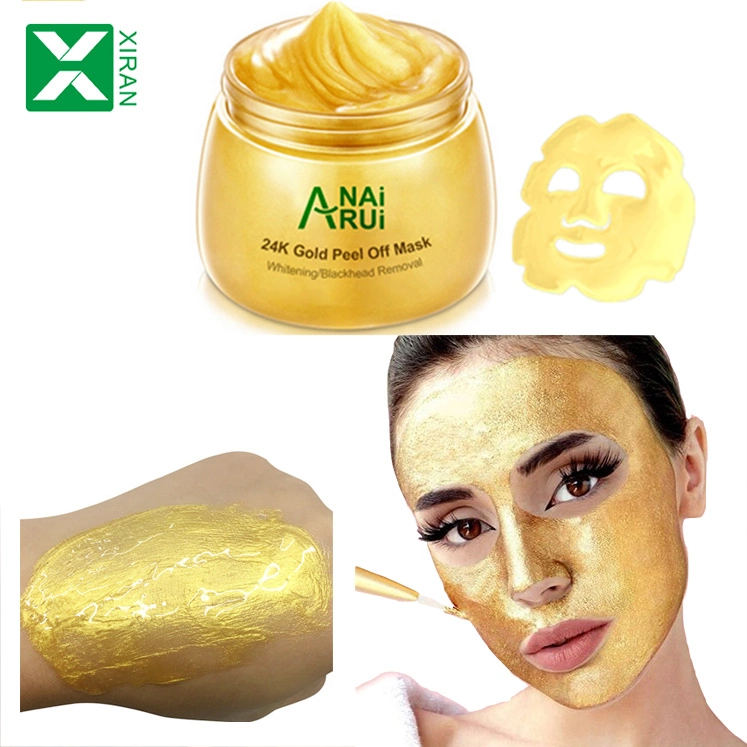 Private Label 24K Anti-Wrinkle Gold Collagen Moisturizing Peel off Facial Gold Mask