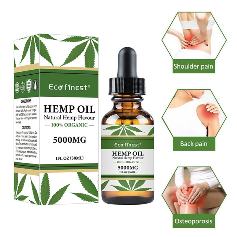 100 % Pure Natural 5000mg Cbd Oil Eco Friendly Organic Hemp Seed Oil