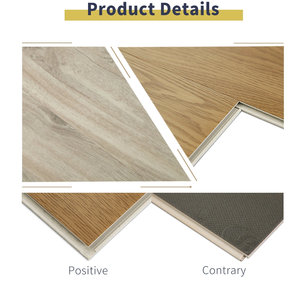 Wooden Grain Wear-Resistant PVC Spc WPC Vinyl Click Flooring