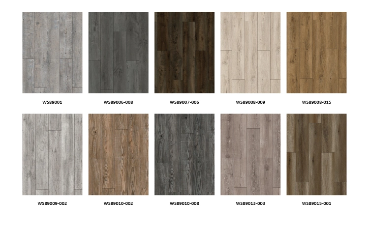5mm Click Series Wood Grain PVC Flooring Plank Plastic PVC/Spc/Vinyl Flooring