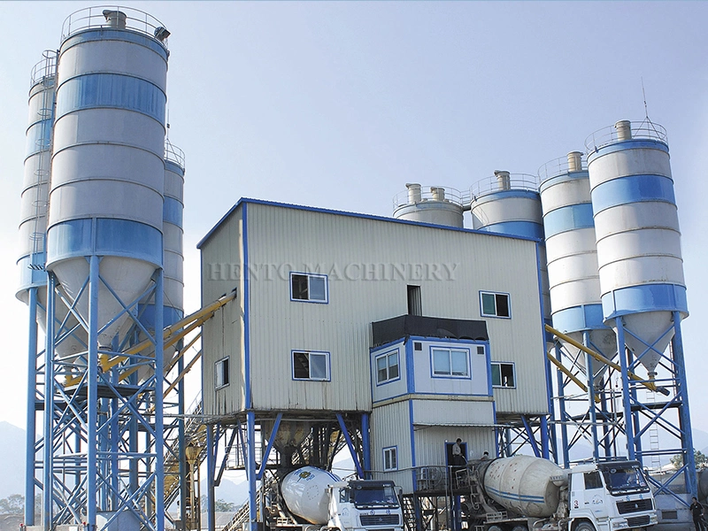 High Efficiency Low Cost Concrete Mixing Plant