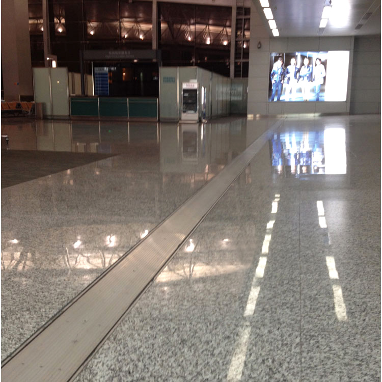 Heavy Duty Grooved Aluminum Expansion Joint Cover for Railway Station