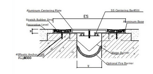 Architectural Aluminum Expansion Joint Cover Plate with Dual Durometer Seal