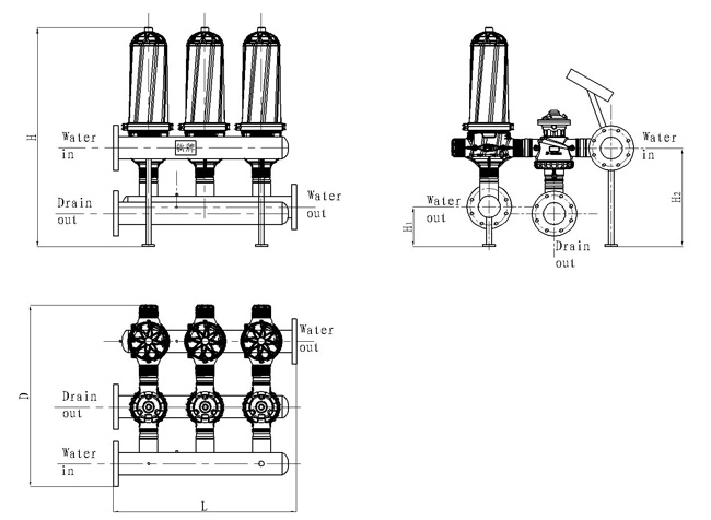 Drip Chamber Disc Filter for Municipal Water Reuse