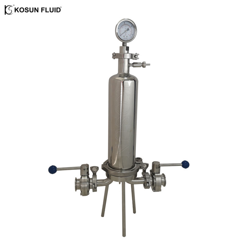 Stainless Steel Filter Housing with Strain Port Single Cartridge Housings