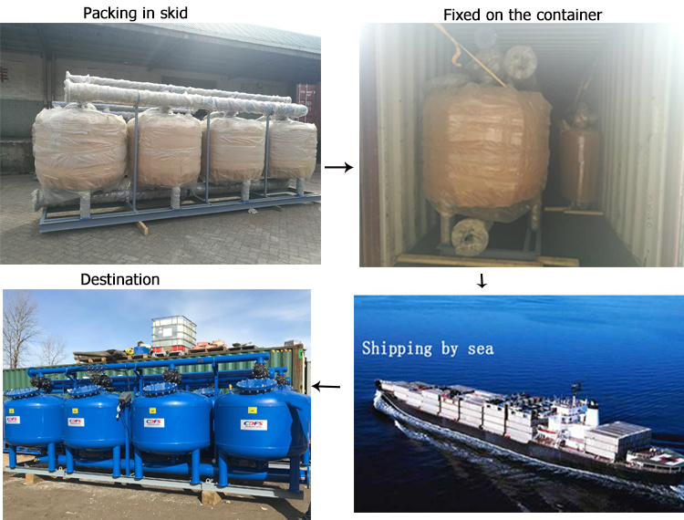 Vertical Water Filter, Sand Filter, Multi-Media Filter