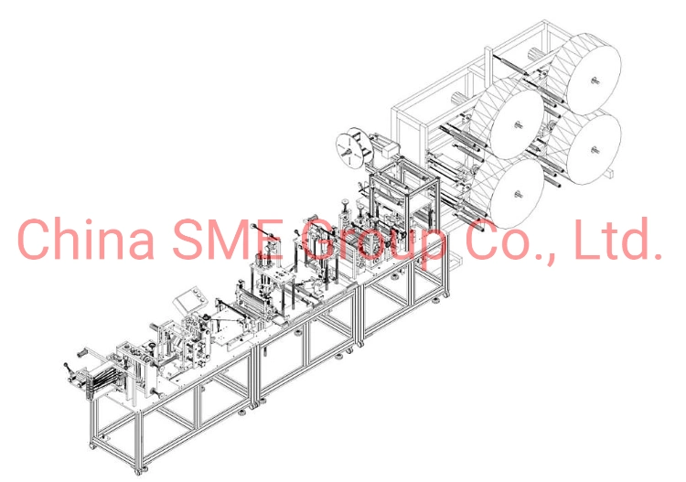 Automatic N95 Kn95 Ffp2 Ffp3 Face Mask Machine