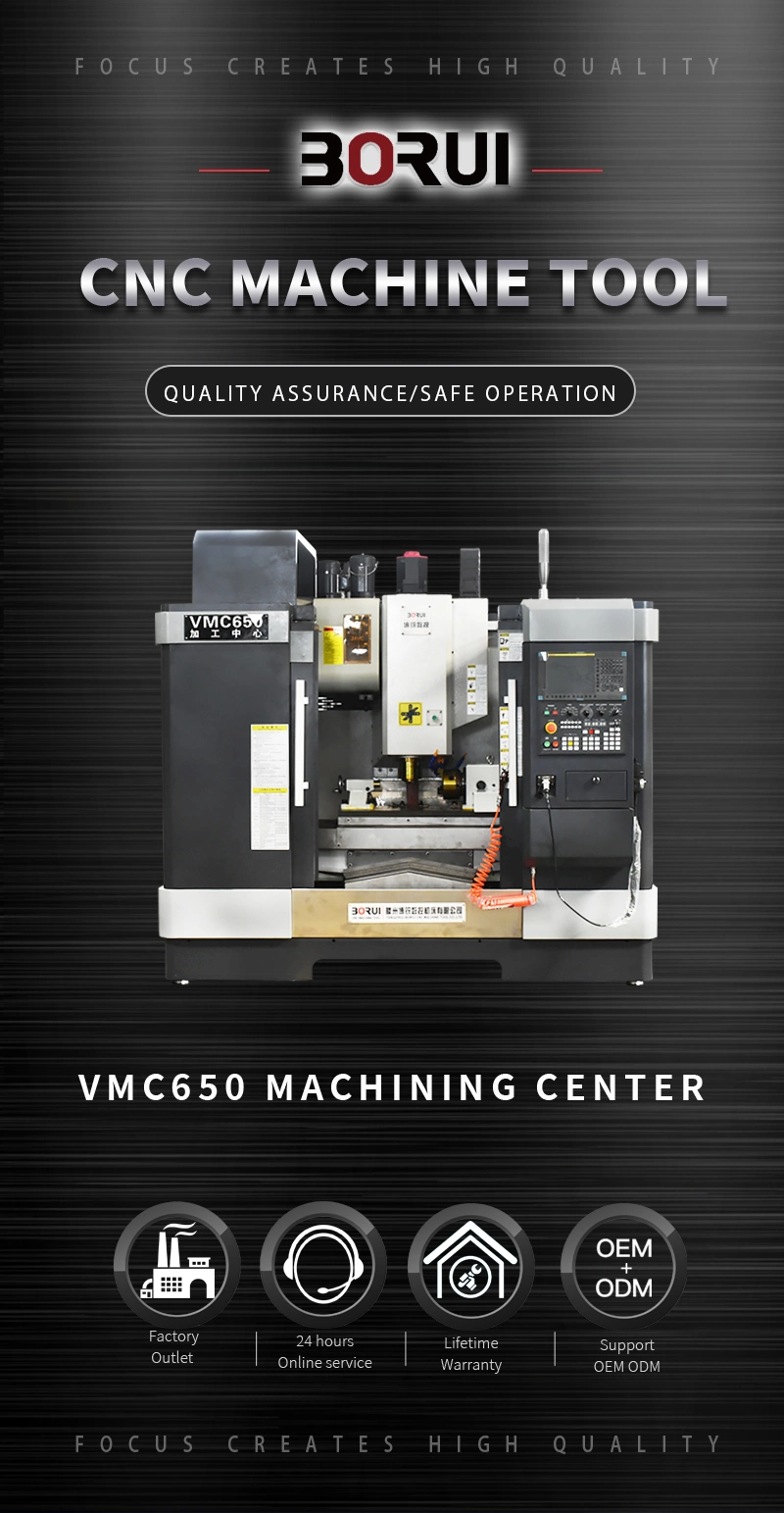 (Vmc650 Vmc 850) China Vertical Three Aixs Vmc CNC Milling Machine for Sale