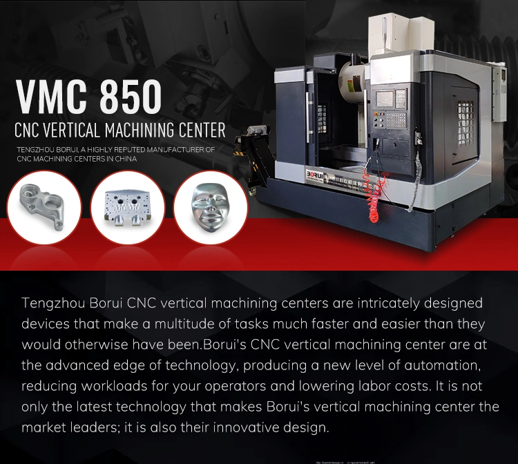 Vmc850 CNC Vmc Machines Manufacturer Fanuc System Vmc Machine Price