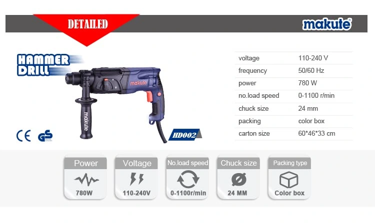 SDS Impact Hammer Drill 24mm, Electric Impact Drill, Power Impact Drill