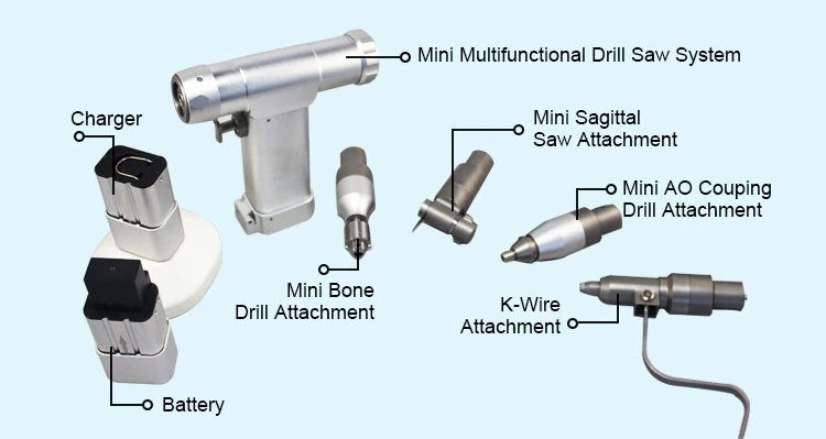 Medical Electric Multi-Functional Power Tools Drill and Saw System