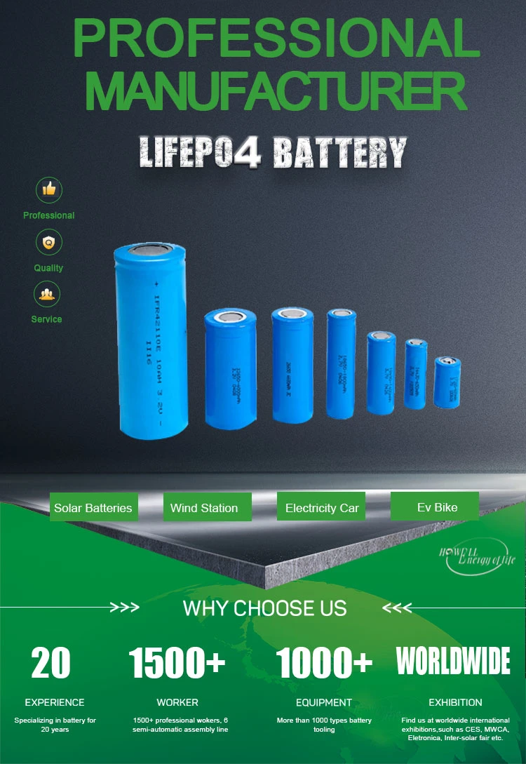 3.2V 14500 600mAh 700mAh LiFePO4 Battery for Electric Screwdriver, Drilling Machine, Weeding Machine