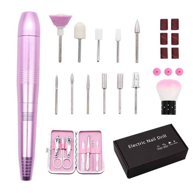 New Promotional Electric Mini Portable Nail Polisher Set Nail File FF7146