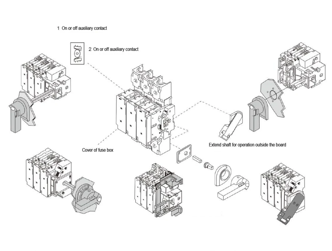 Nh Fuse Disconnector Isolation Power Electric Switch Changeover Switch with Cut off Function