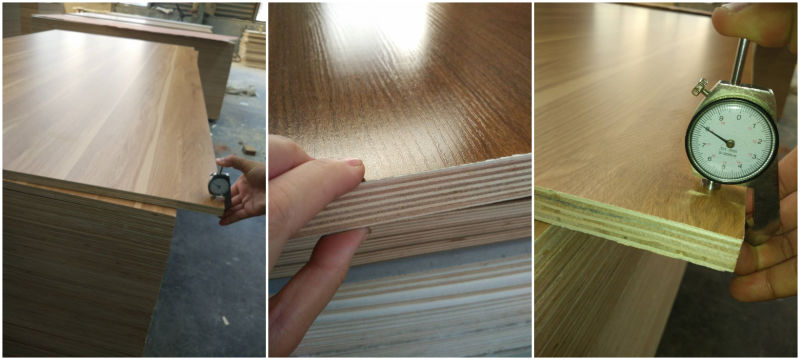 16mm 17mm 18mm Hardwood Poplar Core Melamine/Veneer Laminated Plywood