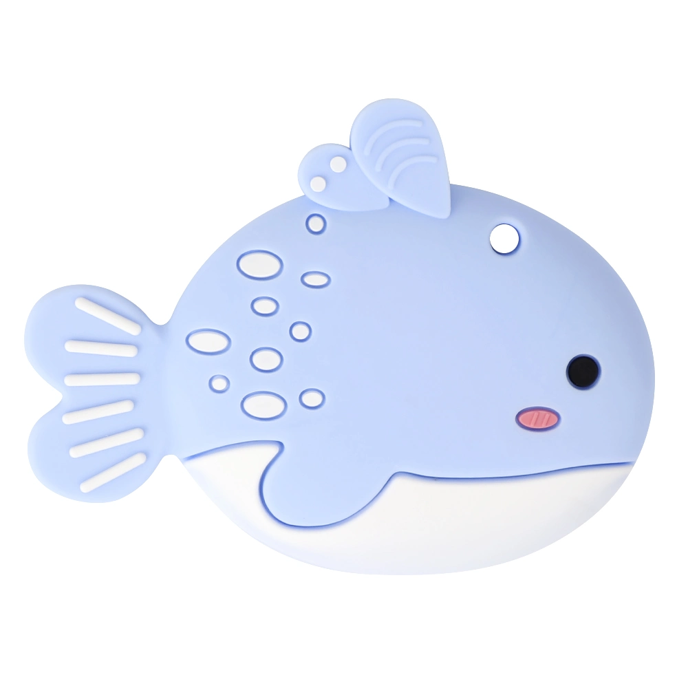 Animal Whale Baby Teether Food Grade Rodents Baby Teething Beads DIY Pacifier Chain Necklaces Baby Silicone Teether