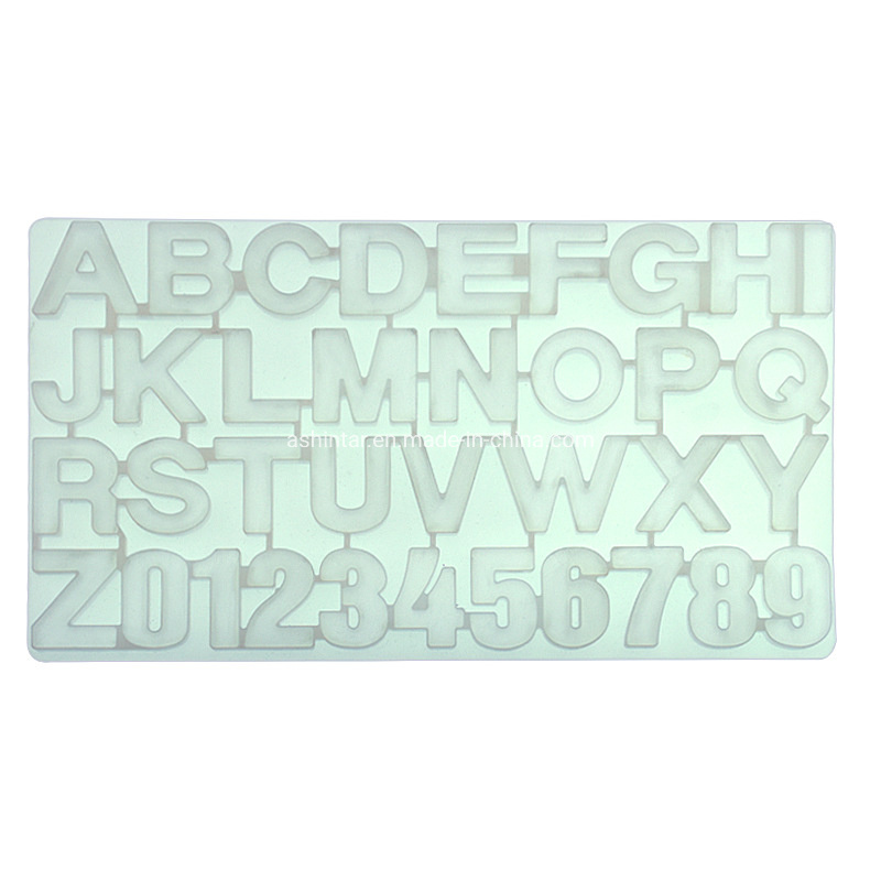 DIY Alphabet Check Food Grade Non-Stick Silicone Baking Molds Chocolate Mold