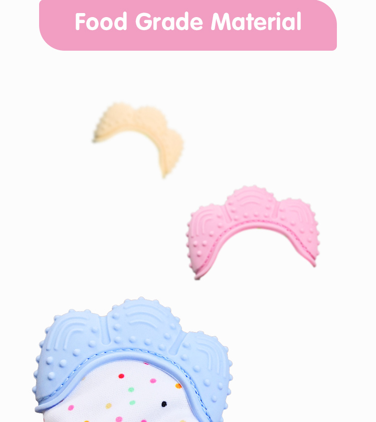 Teether Mitten Soothing Glove Infant Teething Baby Teething Mitten