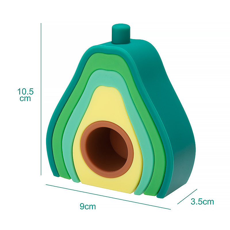 Baby Teether Blocks Customized Silicone Stacking Toy Kid Educational Toys