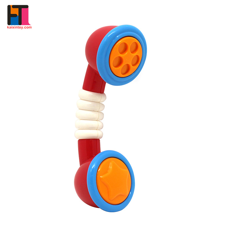 Baby Silicone Teether Baby Rattle Toys Plastic Baby Teether Toy