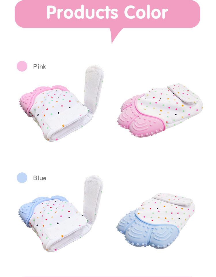Teether Mitten Soothing Glove Infant Teething Baby Teething Mitten