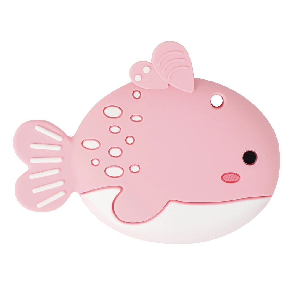 Animal Whale Baby Teether Food Grade Rodents Baby Teething Beads DIY Pacifier Chain Necklaces Baby Silicone Teether