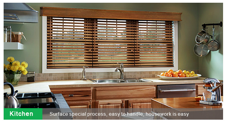 50mm Wooden Blinds Bead Curtains for Windows