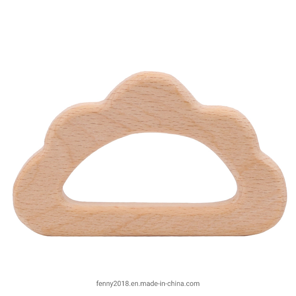 Wood Necklace Pendant Food Grade Wooden Teether Toys Tortoise Koala Whale Turtle Wooden Teething Toys