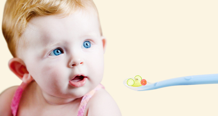 Infant Teething Toy Silicone Mini Flexible Silicone Baby Spoon