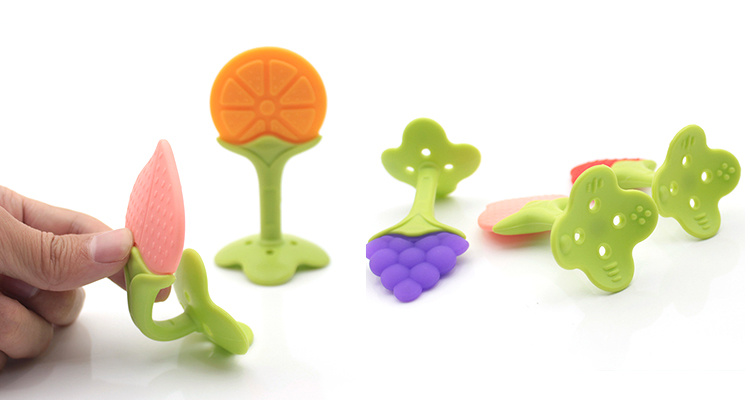 Popular Silicone Baby Rattles Teether Toy Donut Silicone Teether