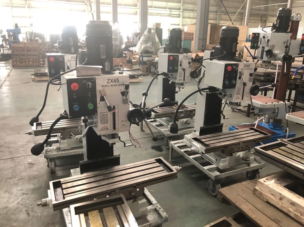 Square Column Desktop Type Table Milling and Drilling Machine Vertical Drilling Tapping and Boring Machine Zx45