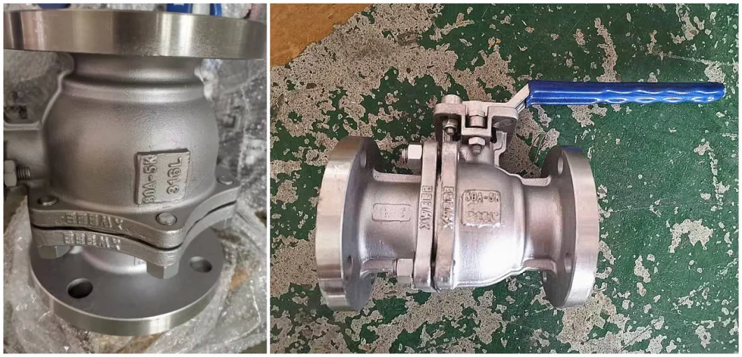 Industry Stainless Steel 2PC Flange Ball Valve with Pneumatic Actuator